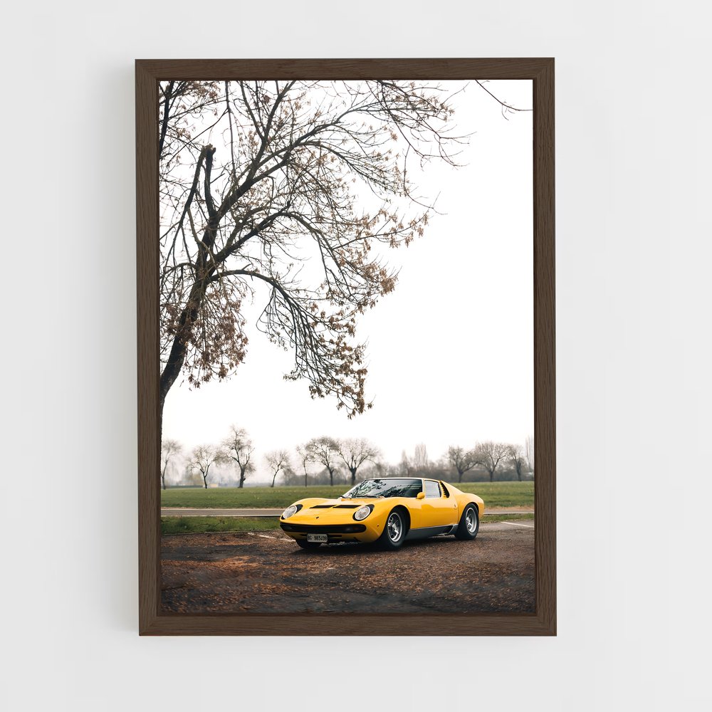 Poster L'Aube Jaune – affiche Lamborghini (vue 5)